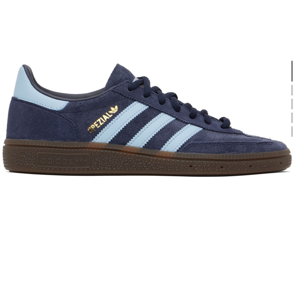 Adidas Navy and Light Blue Sneakers